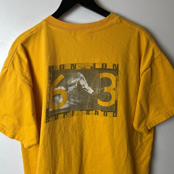 Vintage Ron Jon Surf Shop 63 T Shirt Adult Yellow Extra Large XL Graphic Tee - Picture 15 of 16